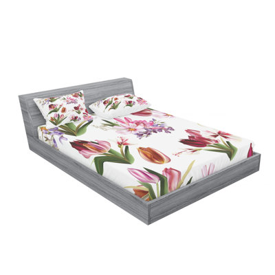Microfiber Floral Sheet Set