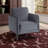 Velvet Accent Chair with Channel Tufting - Contemporary Elegance-576730941