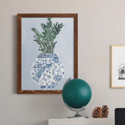 Moonlight Vase I - Peinture sur toile encadrée