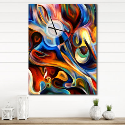 Abstrait musique et rythme - Horloge murale moderne