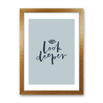 Look Deeper Naval by Planeta444 - Wrapped Canvas Print
