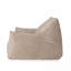 Fauteuil à billes en velours de coton avec accoudoirs, taupe-1356298451