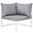 Fleetwood Corner Outdoor Patio Armchair with Cushion-1157484700-1157484707