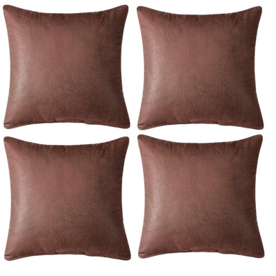 Bisected Eclectic Patterns And Spruce Blue Faux Leather Lumbar Pillow Cover Bisected Eclectic Patterns And Spruce Blue Faux Leather Lumbar Pillow Cover