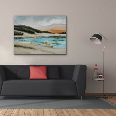 «Long The Lake Side Trail» par Ioana Horvat, art mural sur toile