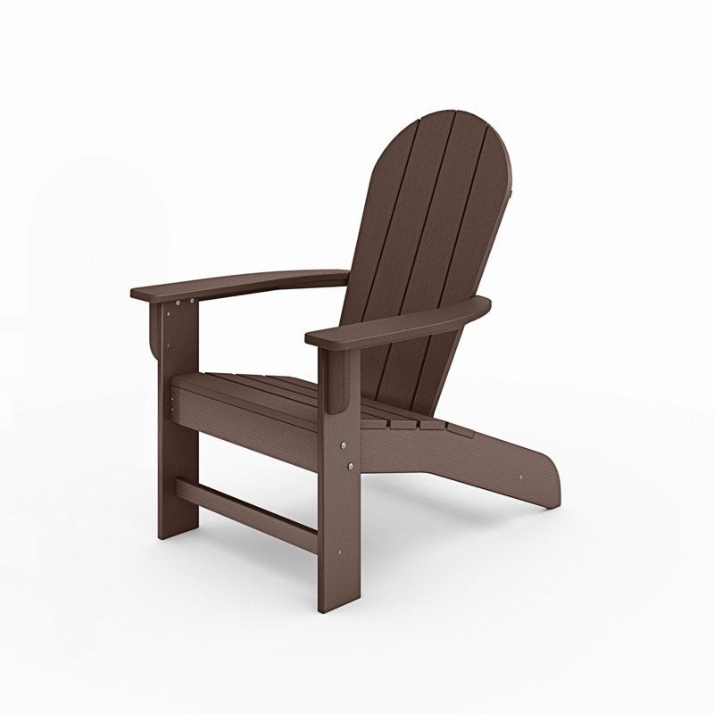 Adirondack Chair – Premium Hdpe Poly Lumber For Pool, Patio,And Garden Elegance, Brown