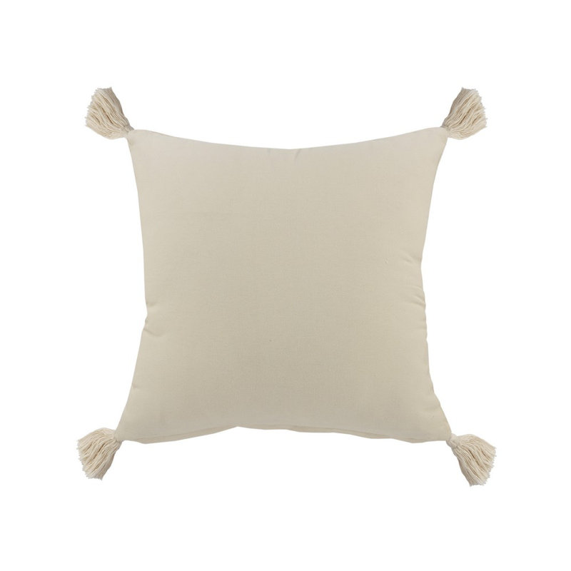 Ensemble de 2 coussins en coton Tassels, Mauve