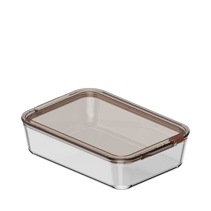 Stack XL Glass Food Storage Container, 3830ML, Brown