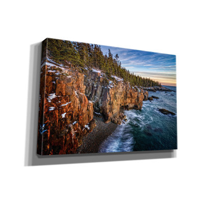 «The Schoodic Shoreline» par Rick Berk, art mural sur toile