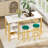 3 - Piece Counter Height Bar Table Set With 2 Upholstered Stools-1195491851-1195491859