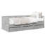 Vidaxl Daybed With Drawers Concrete Grey-2022063334