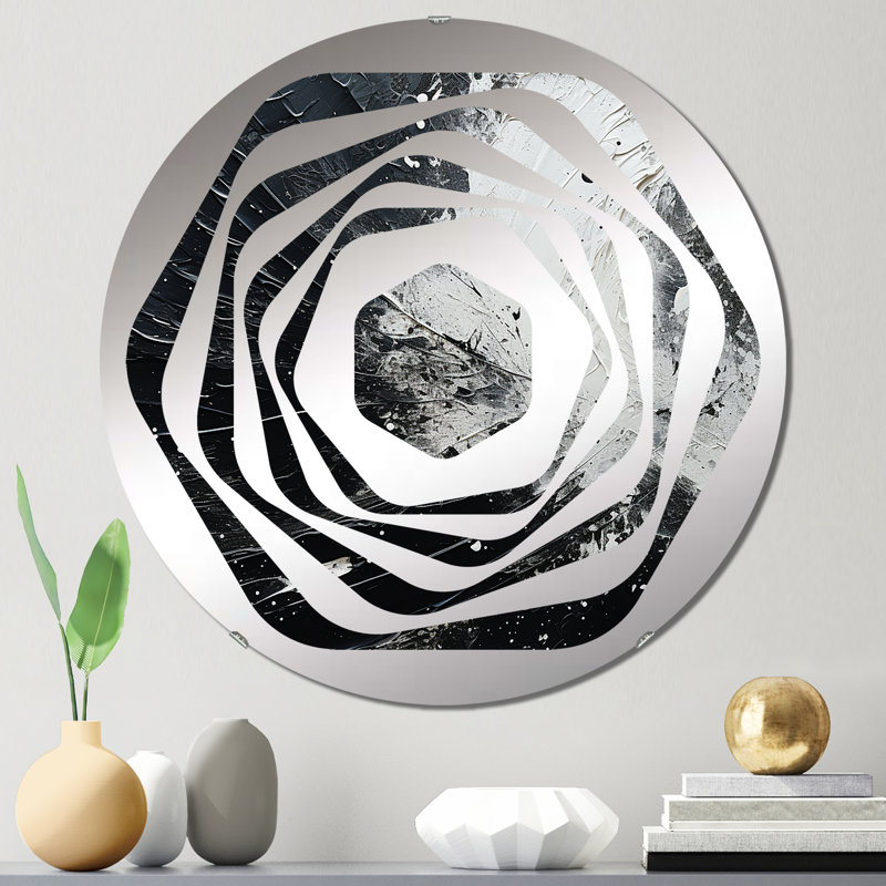 Dancourt - Miroir décoratif Amorphe, 23,6 po x 23,6 po