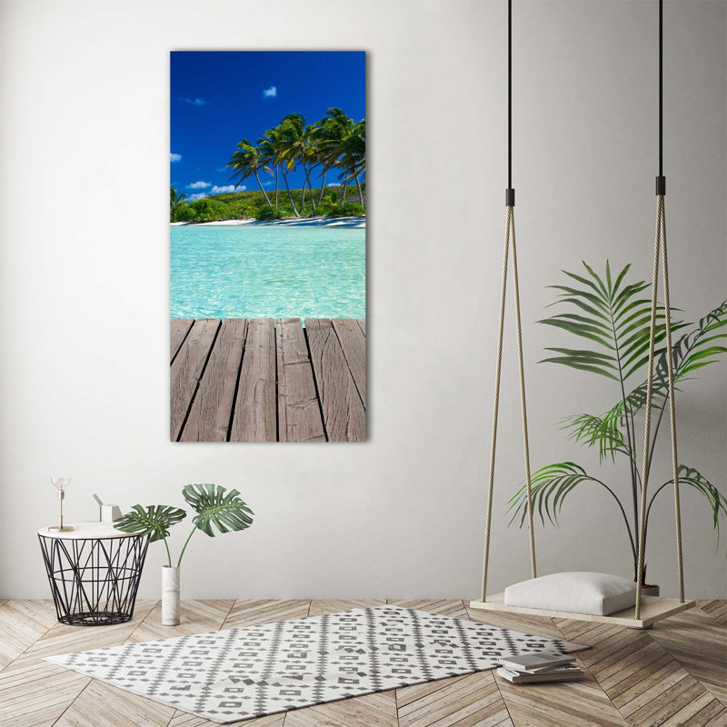 Tropical Beach - Wrapped Canvas Print