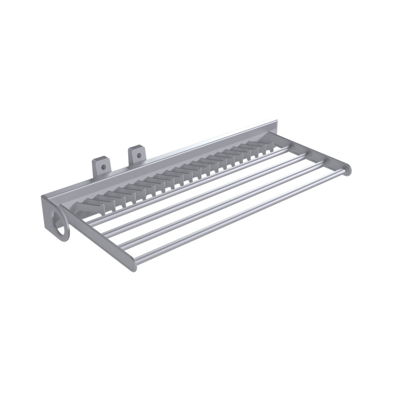 Hordville Tie Rack, Silver