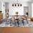 Washable Brown Rug, Abstract Non-Slip, Soft Low Pile for Kitchen, Hallway, Bathroom, Laundry, Indoor Accent Carpet.-247883580