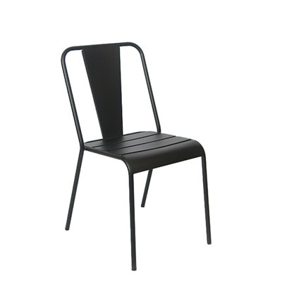 Chaise d'appoint empilable pour patio