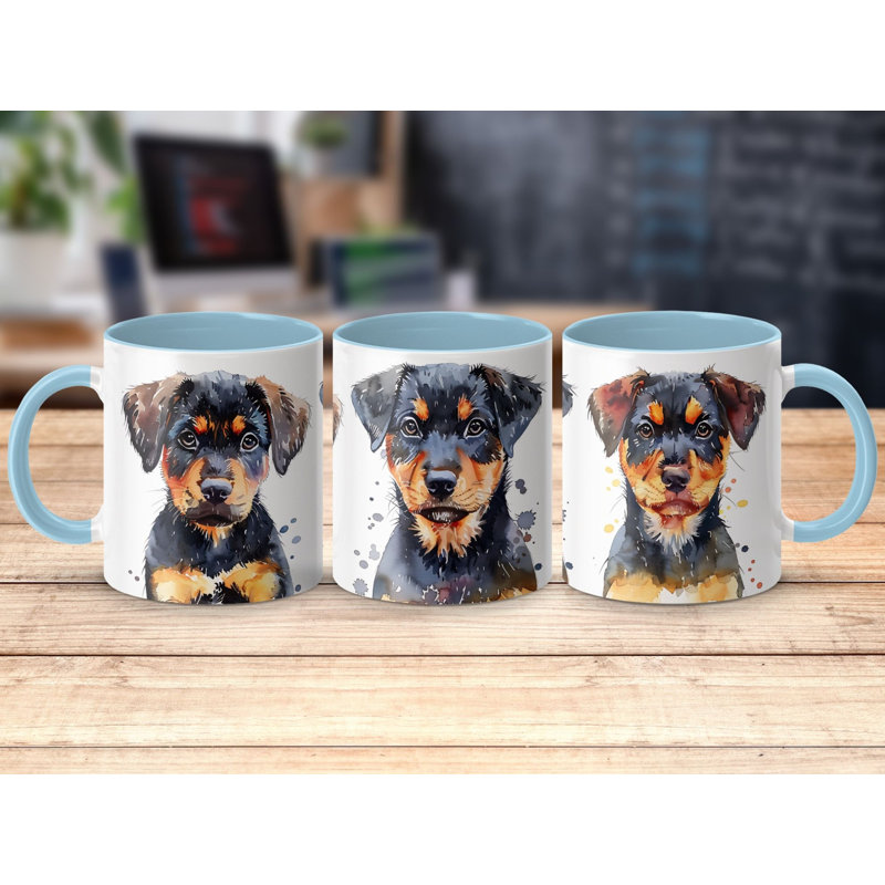 Mug, 3, Light Blue