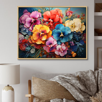 Pensées colorées - impressions sur toile Pensées