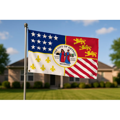 Drapeau de la ville de Detroit - Drapeau