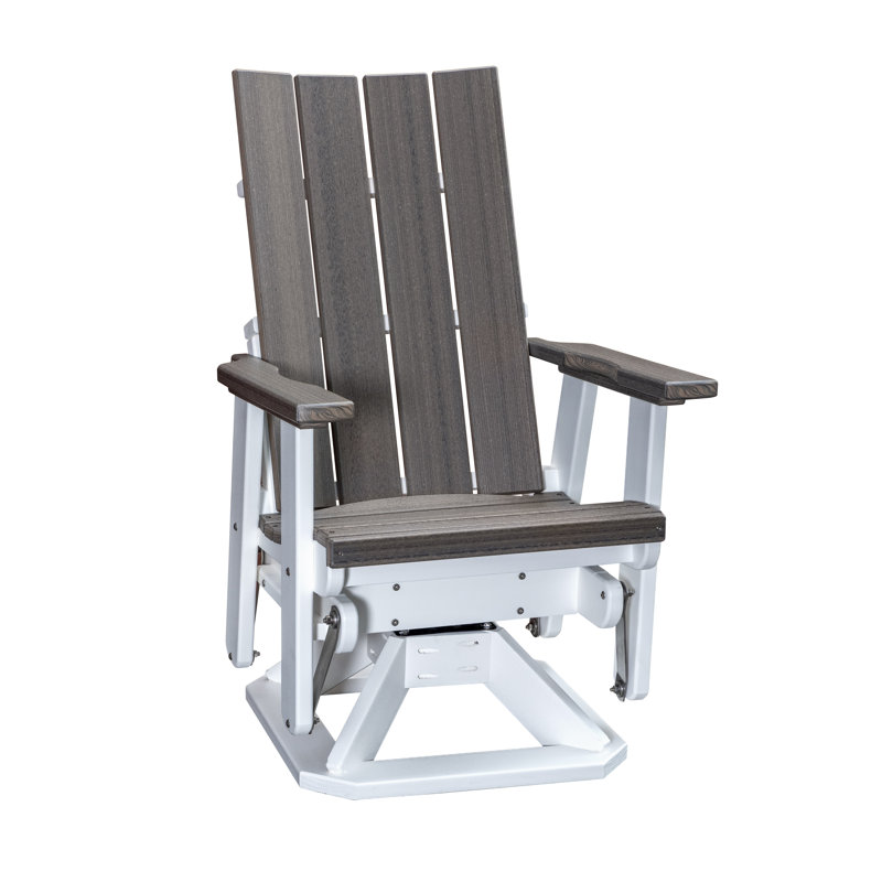 Fauteuil oscillant Brandon , Gris bord de mer / blanc