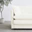 Fauteuil respirant en chenille blanc - siège simple confortable pour le salon