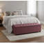 Linoso Chesterfield Storage Ottoman Bench, Tufted Upholstered Footstool with Hinged Lid and Square Wooden Legs-418220894-418220895