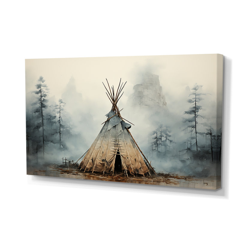 «Tipi gris gris», art mural sur toile