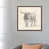 Toile avec cadre en bois brun classique