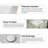 Los Flexi Rectangular Ceramic Wall Mount Sink with Overflow and Centerset Faucet Holes-115730075-115248324