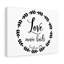 Love Never Fails Corinthians 13:8 - Wrapped Canvas Print-1132119619