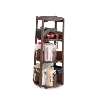 Nut-Brown Modern Solid wood Standard Bookcase