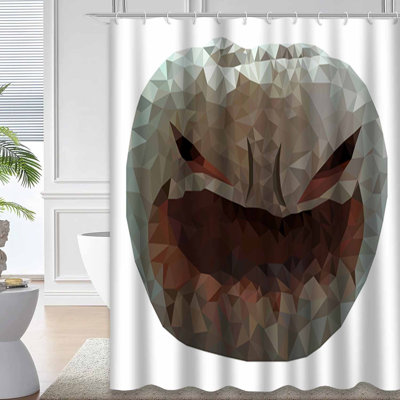 Rideau de douche transparent transparent, rideaux de douche pour la salle de bain avec 12 crochets