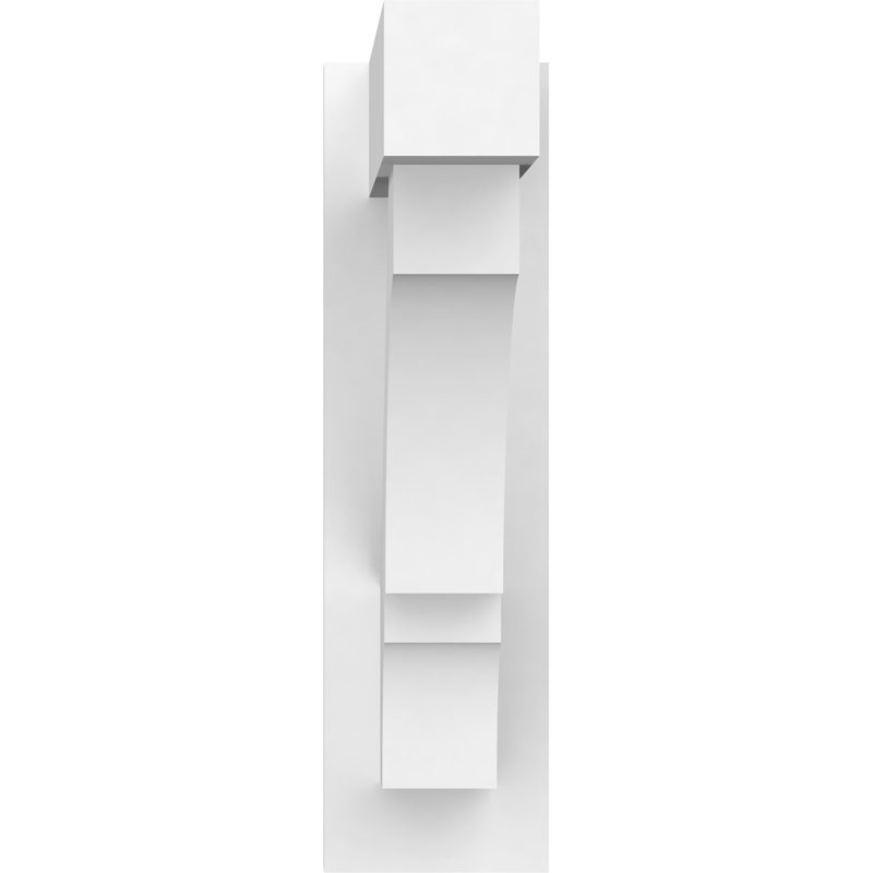 Balançoire balboa en PVC de qualité architecturale avec extrémités en bloc, L 7 po, H 18 po x P 18 po