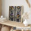 Animaux, chat noir, Halloween, motif II, reproduction d'art moderne sans cadre