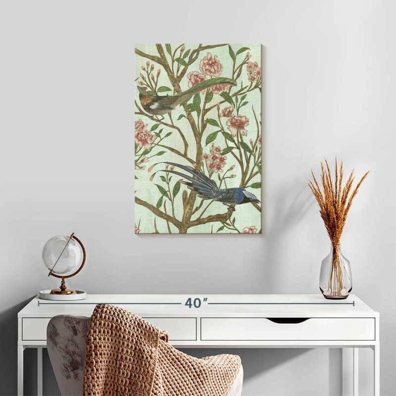 Brampt délicat chinoiserie II, H 24 po x l 16 po