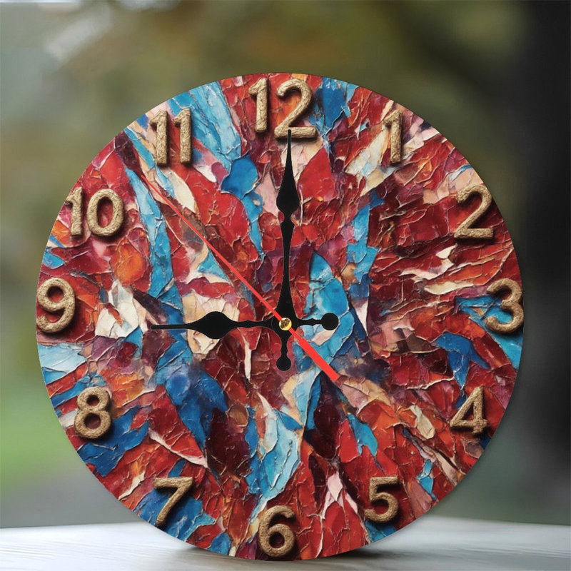 Horloge de peinture craquelée