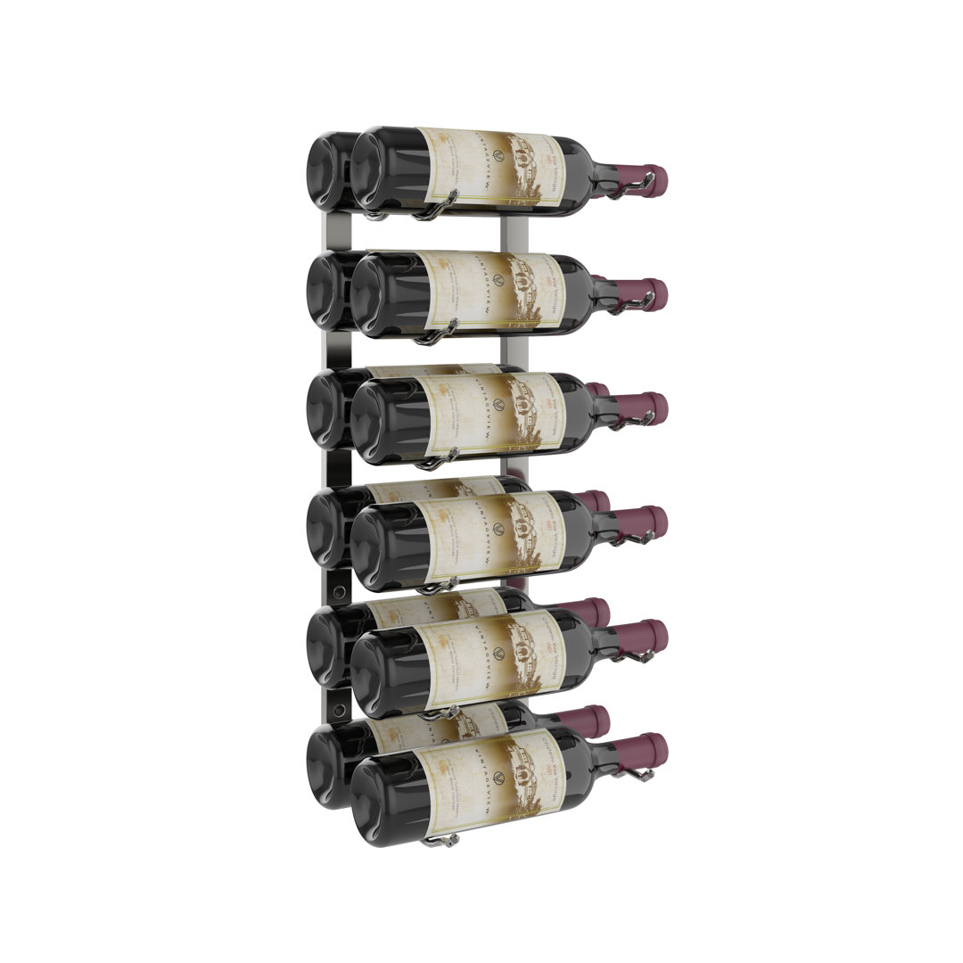 Jameown 12 Bottle Wall Mounted Wine Bottle Rack Rebrilliant 