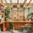 Backyard Discovery Poppy 9' x 6' Cedar Wood and Polycarbonate Walk-In Outdoor Greenhouse Kit with PowerPort