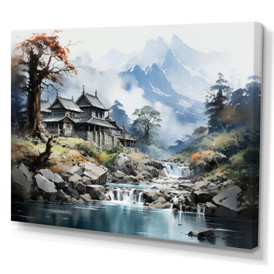 Bernest China Art Misty Mountain sur toile