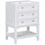 Meuble-lavabo 24 po avec lavabo, armoire de rangement avec tiroir et tablette ouverte, cadre en bois massif