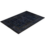 Overdyed One-of-a-Kind 6' 1" X 8' 10" Hand Knotted Area Rug