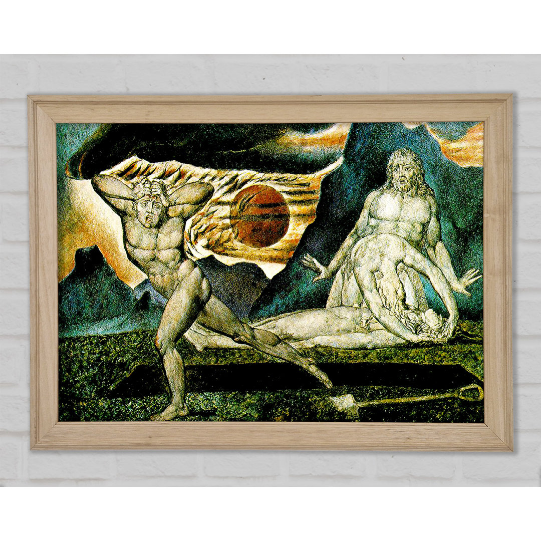 Der Körper von Abel von William Blake - Einzelne Bilderrahmen Kunstdrucke