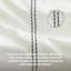 MHG Living Duvet Cover Set Kensington Grey Baratta Stitch Design Cotton Bedding - Includes 2 Pillowcases-122257777