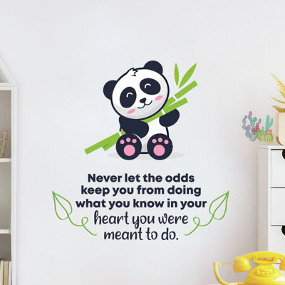 Adhésif décoratif en vinyle « Your Heart Panda »