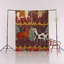 Tapis décoratif multicolore à motif de cheval et de cerf sur le thème du carnaval-1404760385