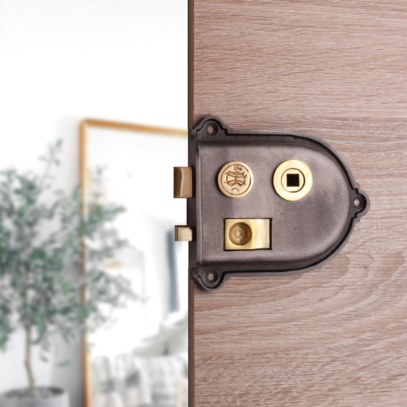 Cromwell Rim Latch Pewter