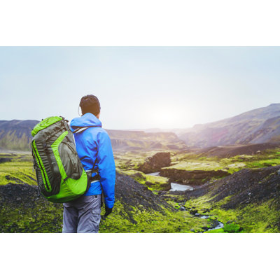 " Hiker With Backpack " by Anyaberkut