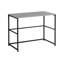 Bureau d'ordinateur, bureau personnel, ordinateur portable, installation à gauche, à droite, tiroirs de rangement, L 40 po, travail, métal stratifié, contemporain, moderne-1511432827