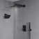 Thermostatic Shower Faucet 12" High-Pressure Dual Showerheads with Handheld Shower