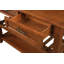 Console de style Mid-Century avec 2 tiroirs de rangement et 2 tablettes à niveaux-129228988